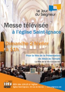 Messe télévisée saint ignace paris