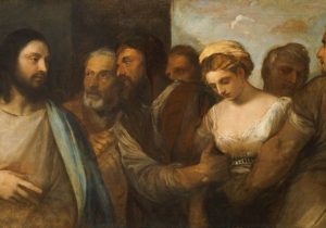 Jésus et la femme adultère, peinture de Titien