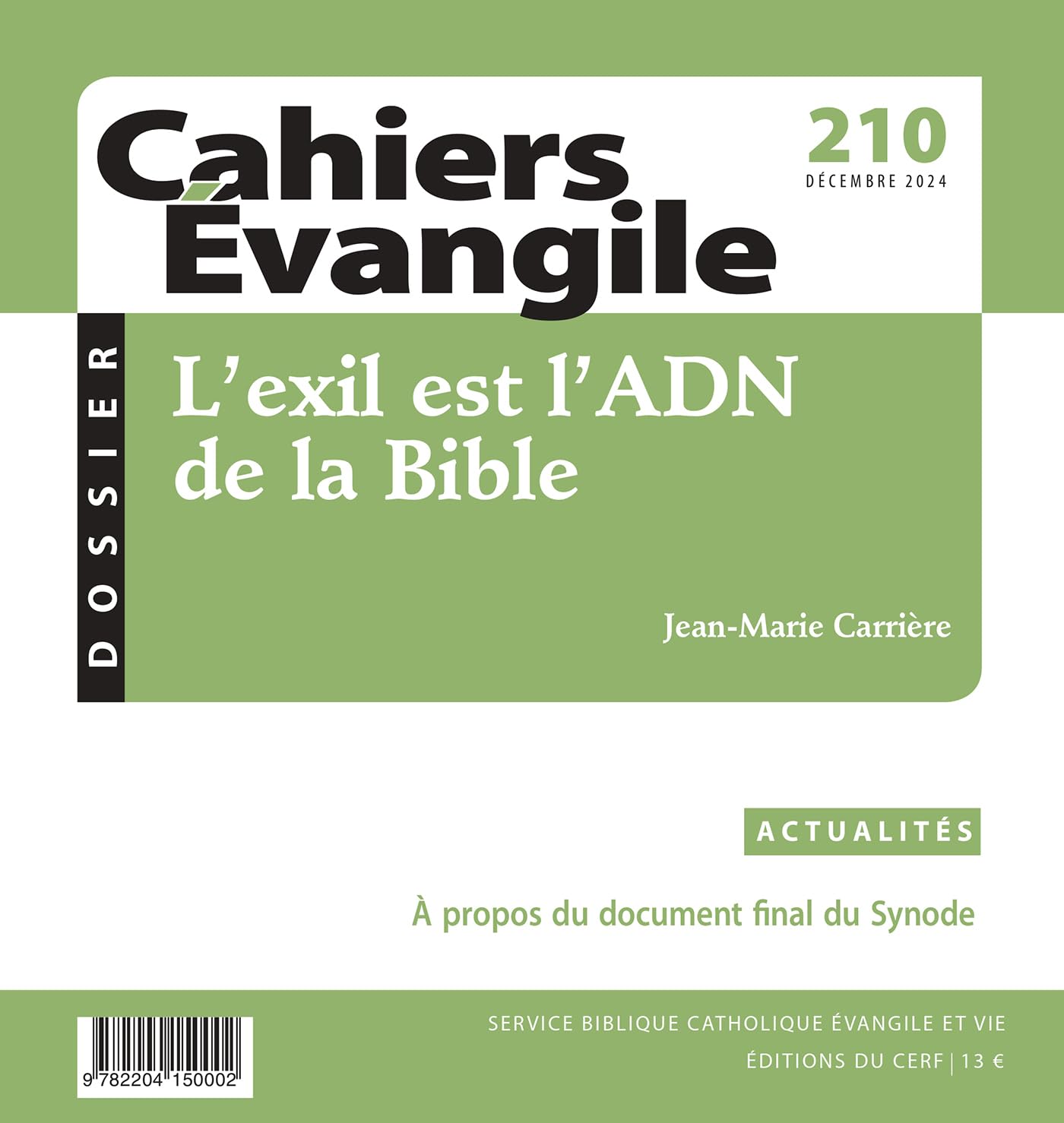 Cahier NRT exil adn bible jean-marie carrière 2